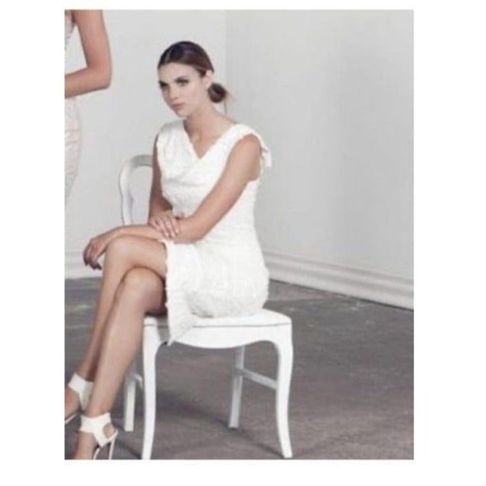 Textured Belted Jackie O Dress Sz 2
